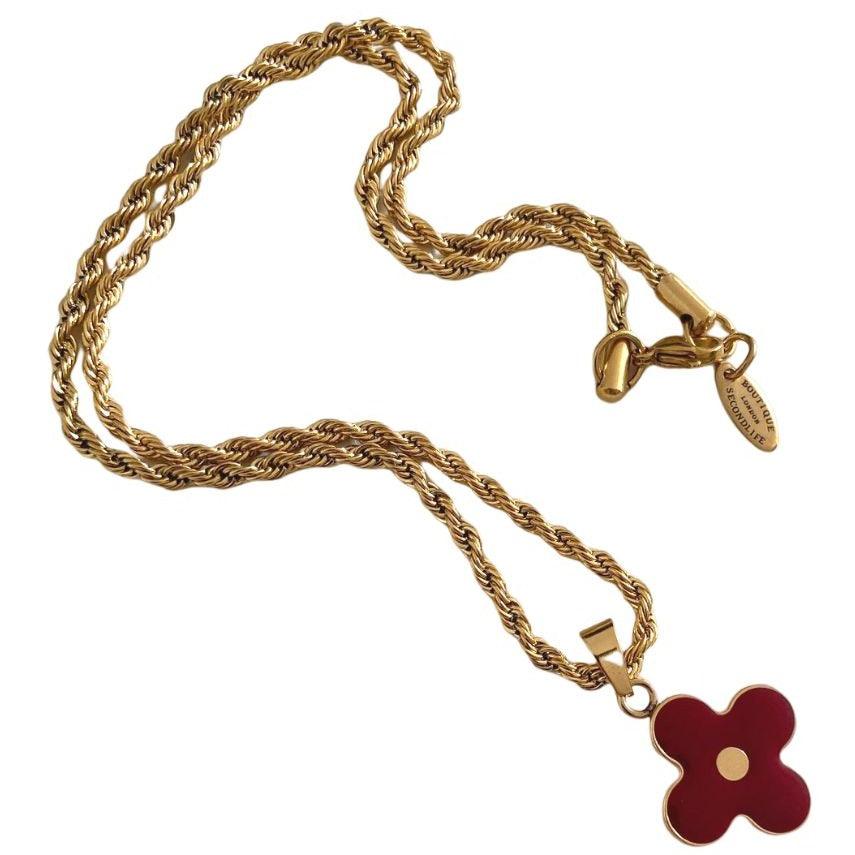 Authentic Louis Vuitton Pendant Red- Necklace