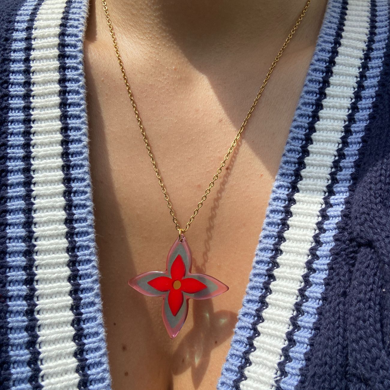 Authentic Louis Vuitton Charm- Reworked Necklace