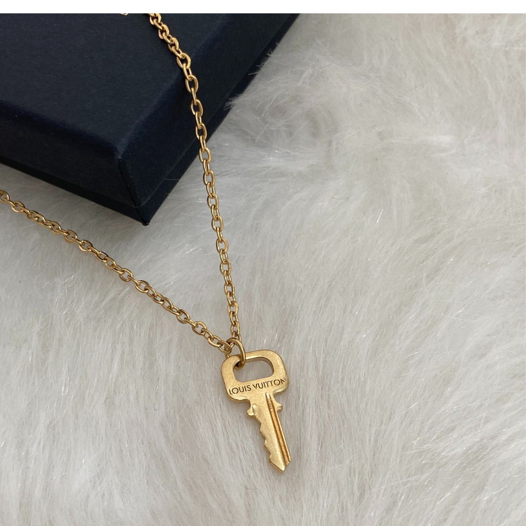 Authentic Louis Vuitton Key Pendant- Dainty Necklace