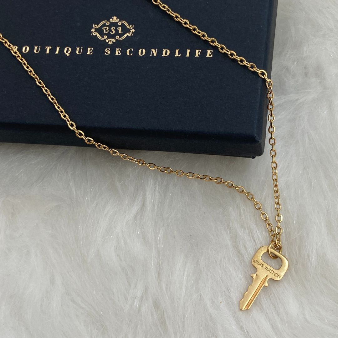 Authentic Louis Vuitton Key Pendant- Dainty Necklace