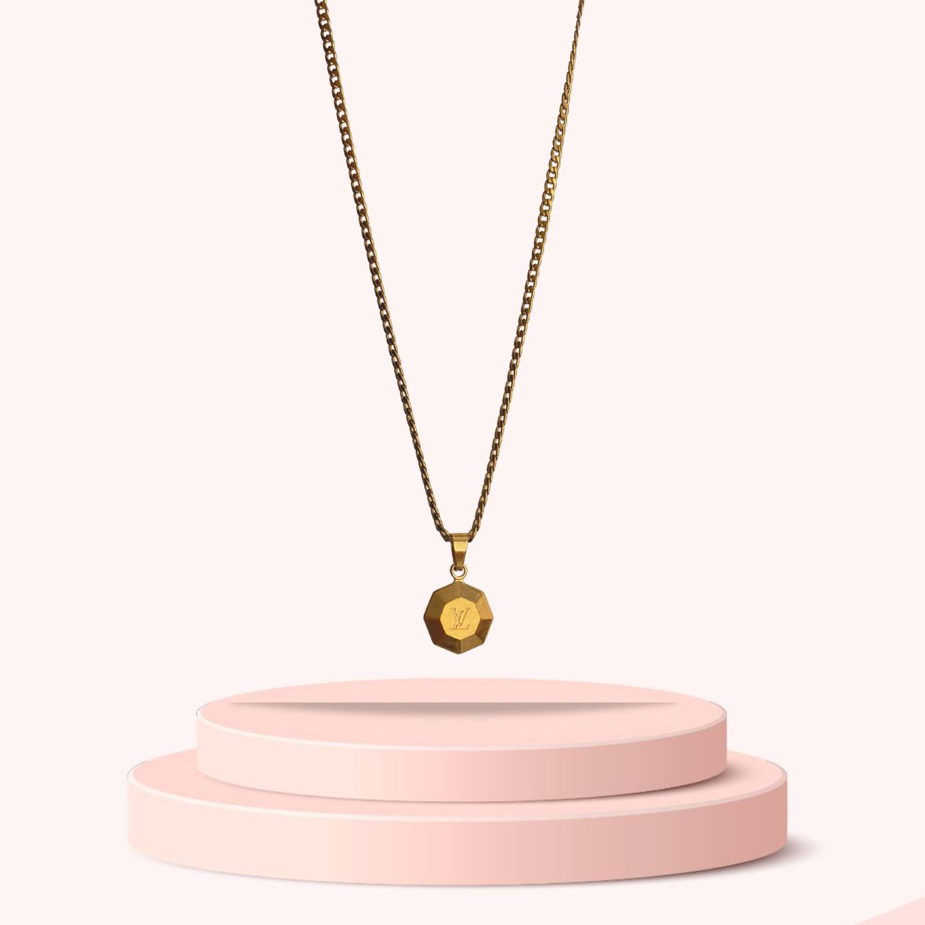 Authentic Louis Vuitton Pendant-Repurpose Necklace