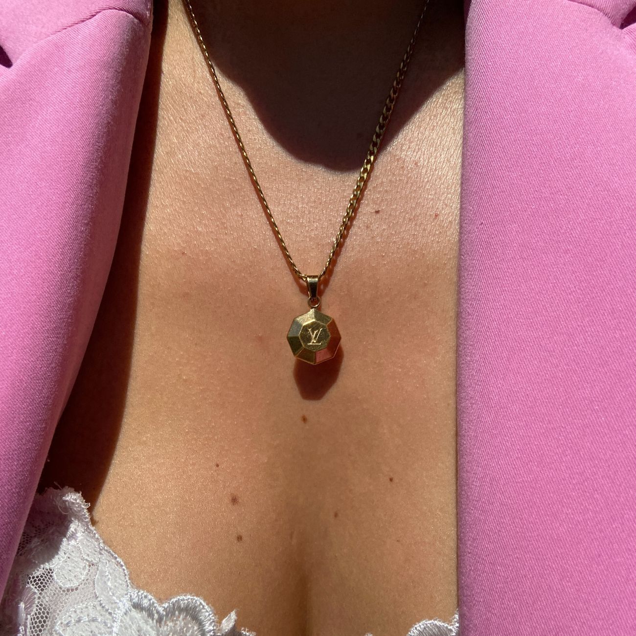 Authentic Louis Vuitton Pendant-Repurpose Necklace