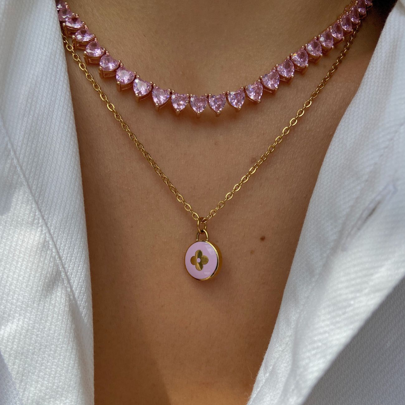 Authentic Louis Vuitton Pendant Lavender - Necklace