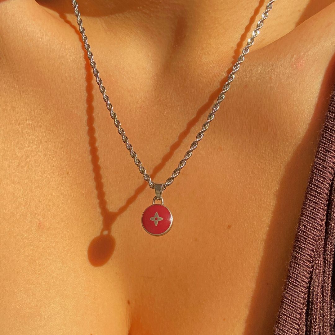 Authentic Louis Vuitton Pendant Reworked Necklace