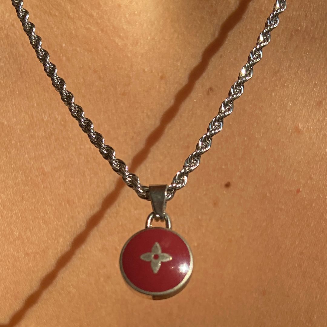 Authentic Louis Vuitton Pendant Reworked Necklace