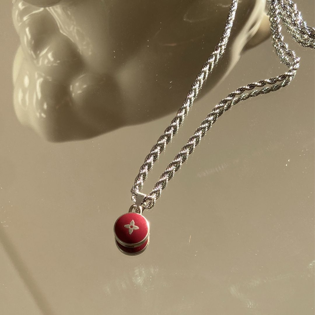 Authentic Louis Vuitton Pendant Reworked Necklace