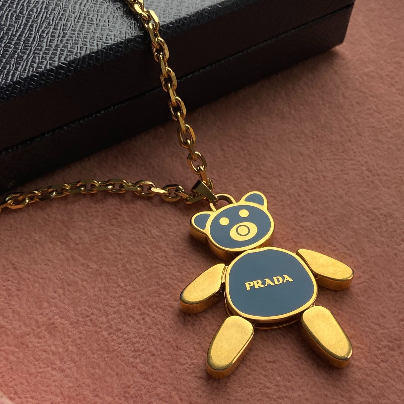Authentic Prada Blue Bear -Reworked Necklace Gift edition