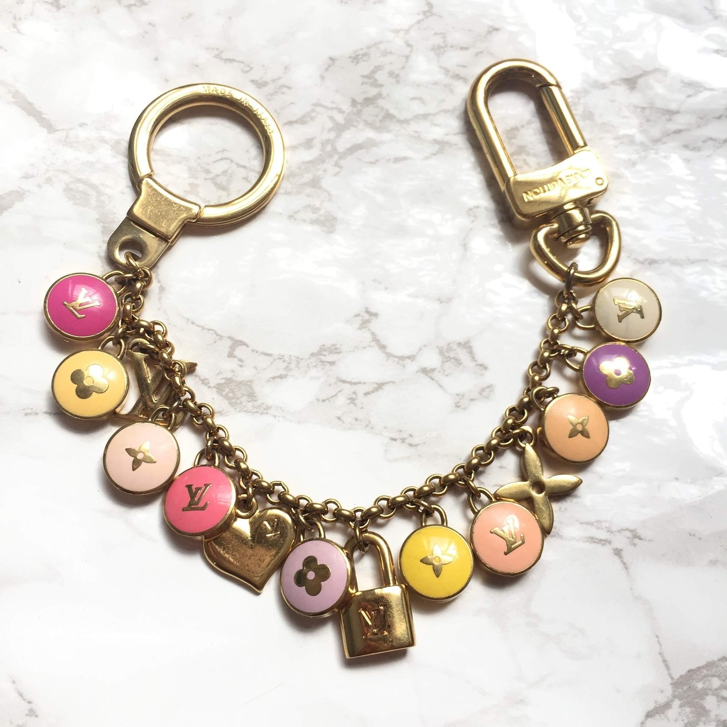 Authentic Louis Vuitton Heart Pendant- Dainty Reworked Necklace