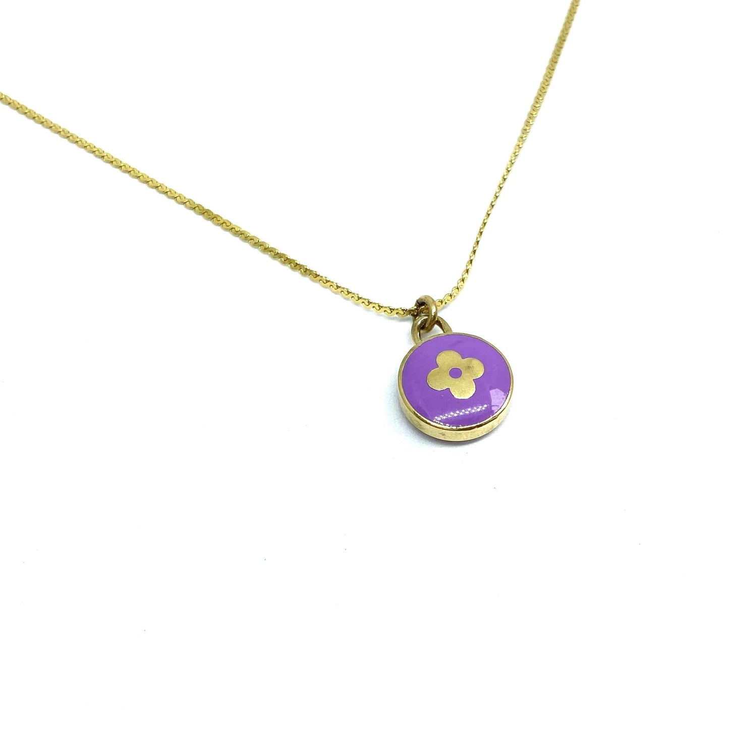 Authentic Louis Vuitton Rosewood Pastilles Pendant- Reworked Necklace