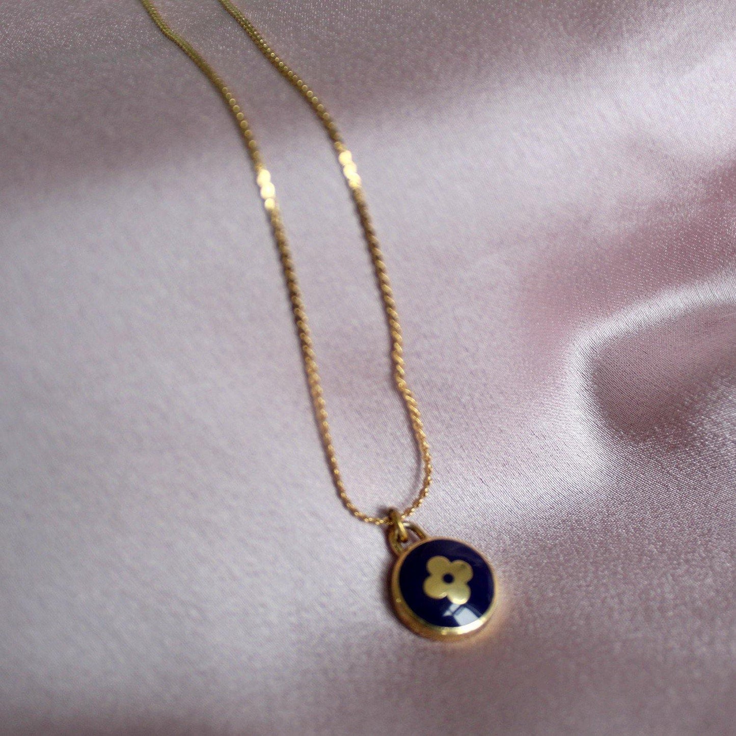 Authentic Louis Vuitton Dark Blue Pendant Pastilles