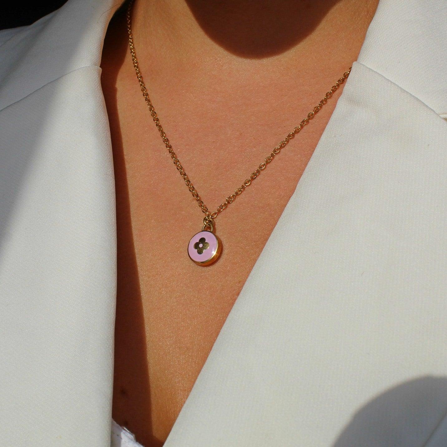 Authentic Louis Vuitton Pendant Lavender - Necklace