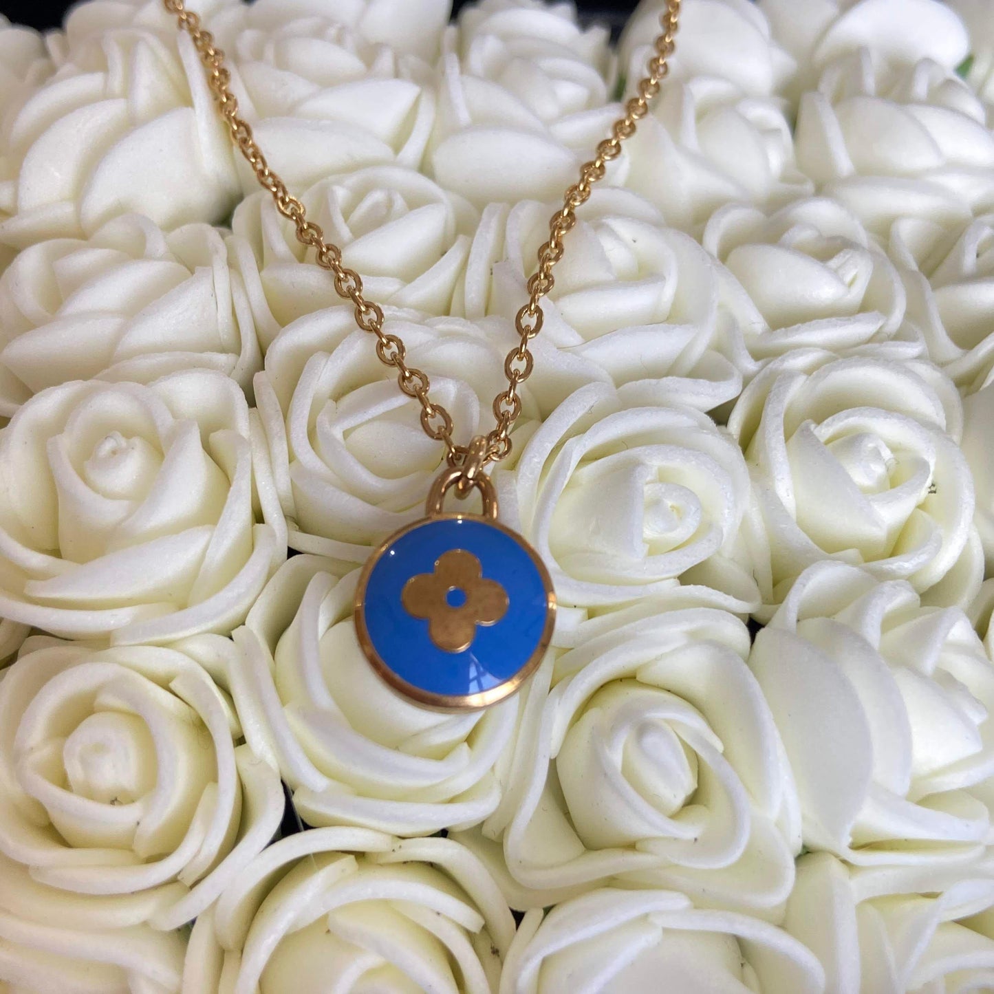 Authentic Louis Vuitton Pastilles Peacock Blue Pendant Pastilles