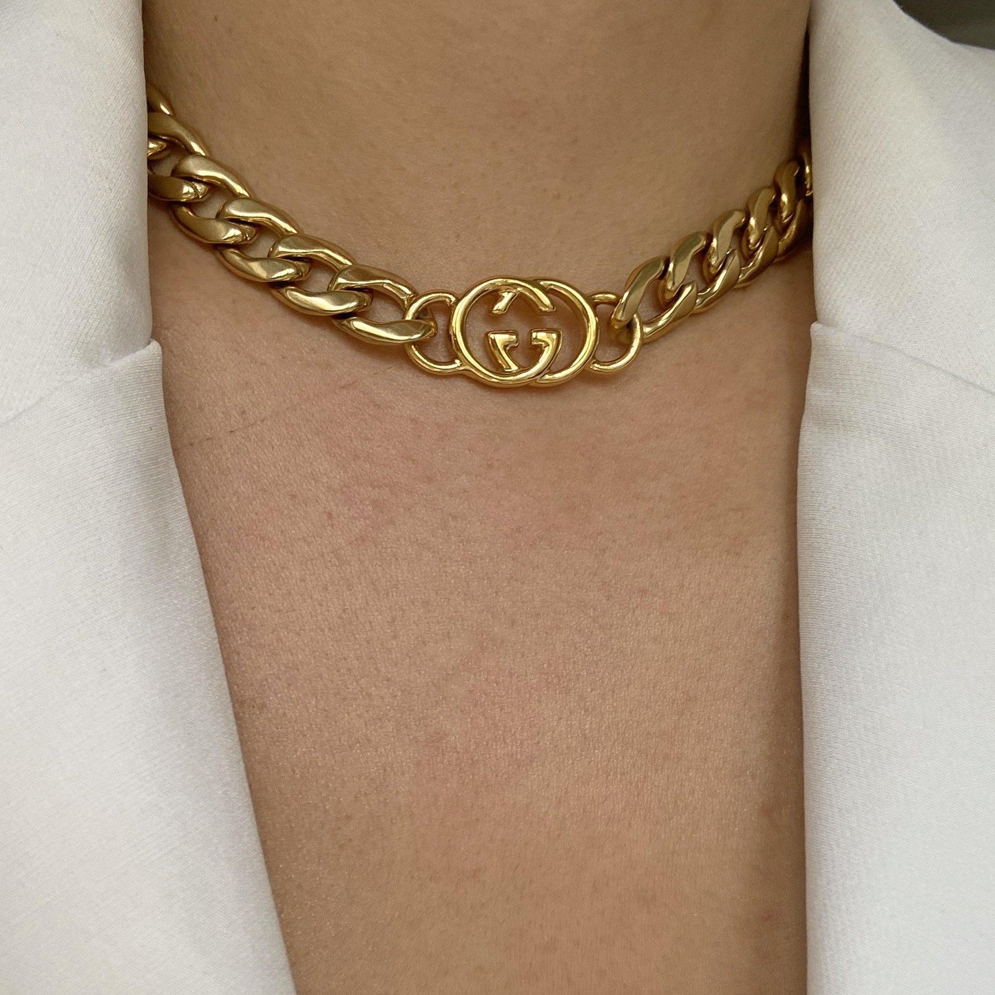 Authentic Gucci Pendant- Repurposed Choker