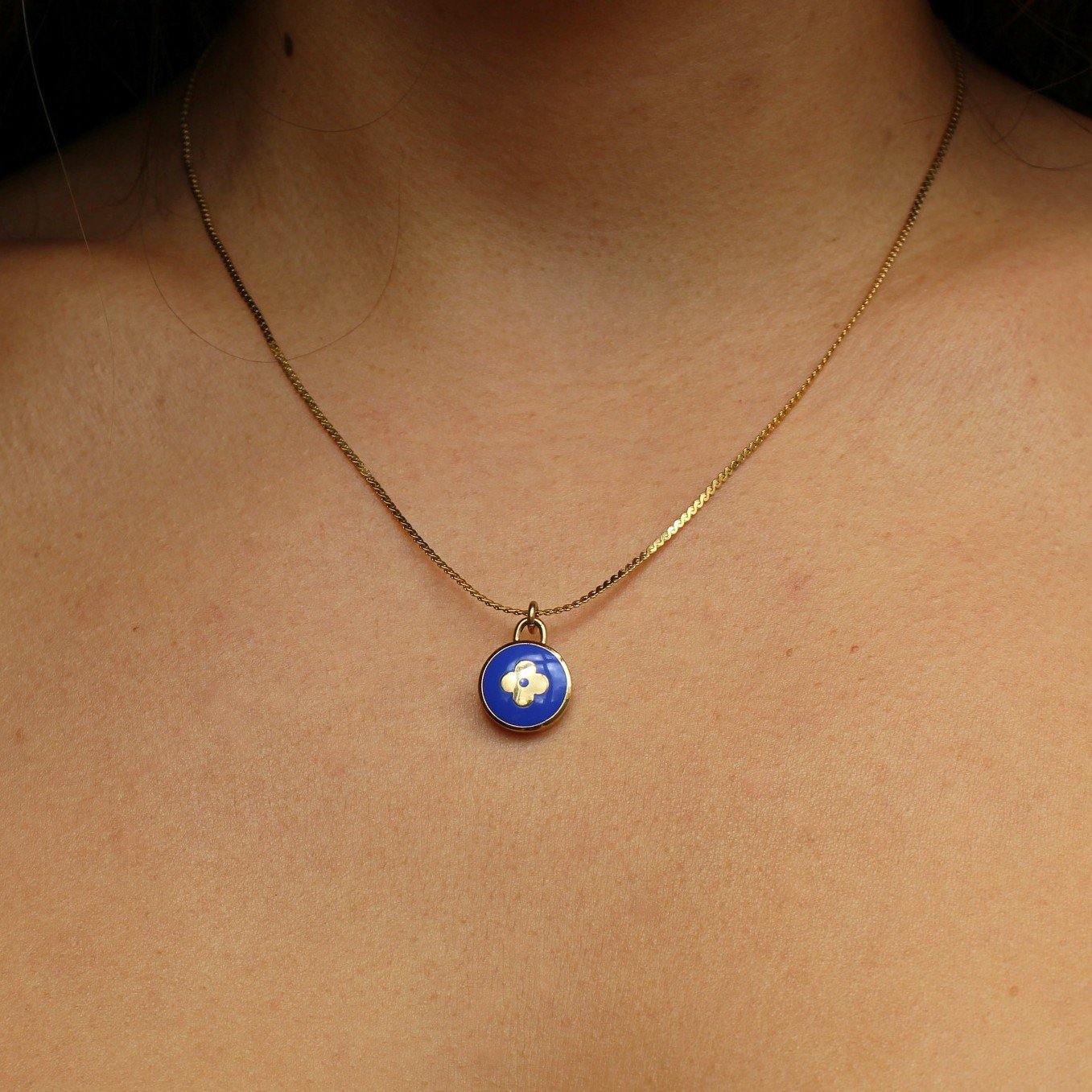 Authentic Louis Vuitton Blue Pendant Pastilles