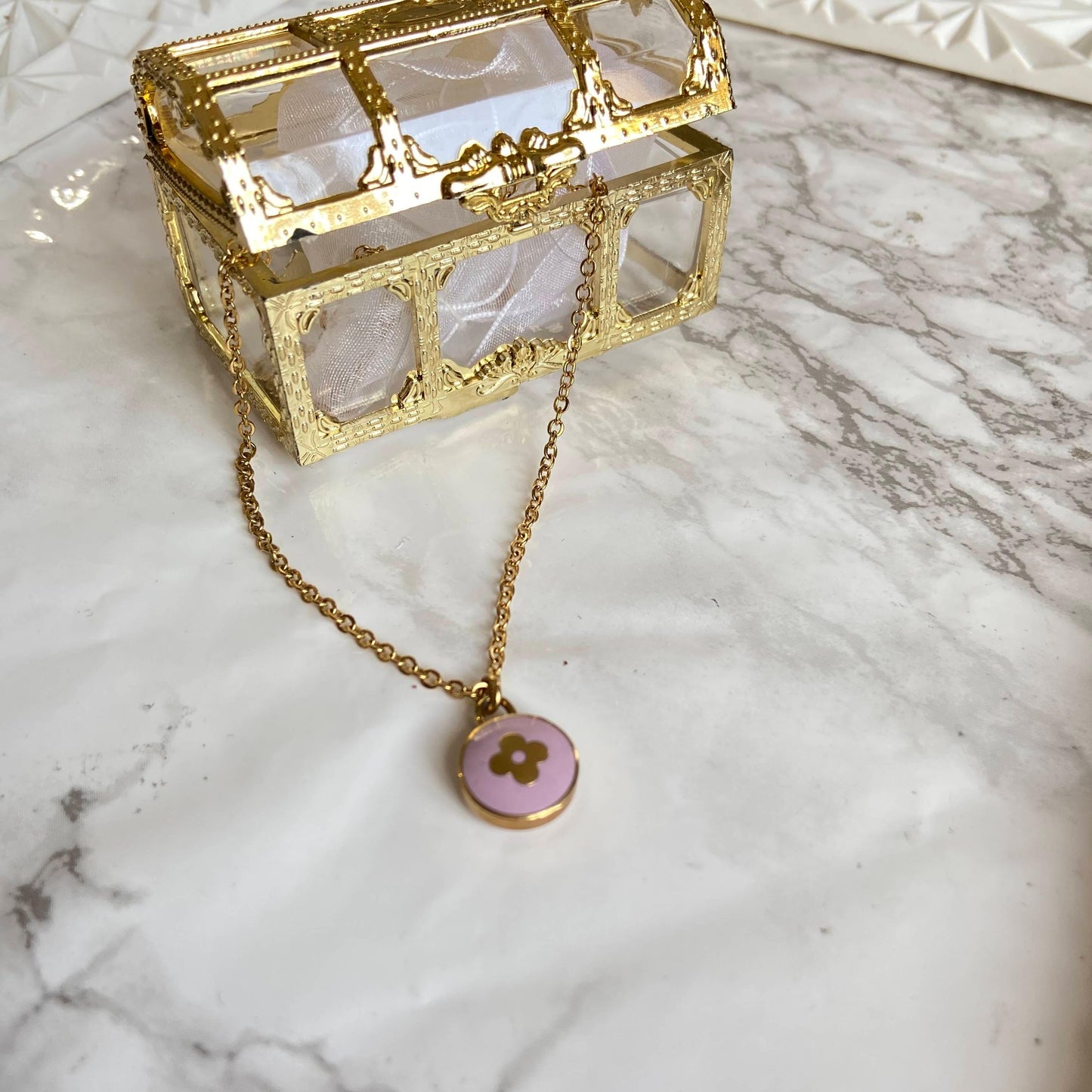Authentic Louis Vuitton Pendant Lavender - Necklace