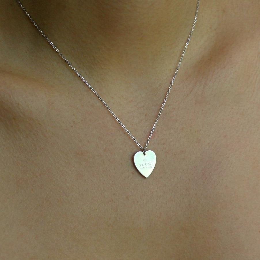Authentic Gucci Pendant Small Heart Repurposed Necklace