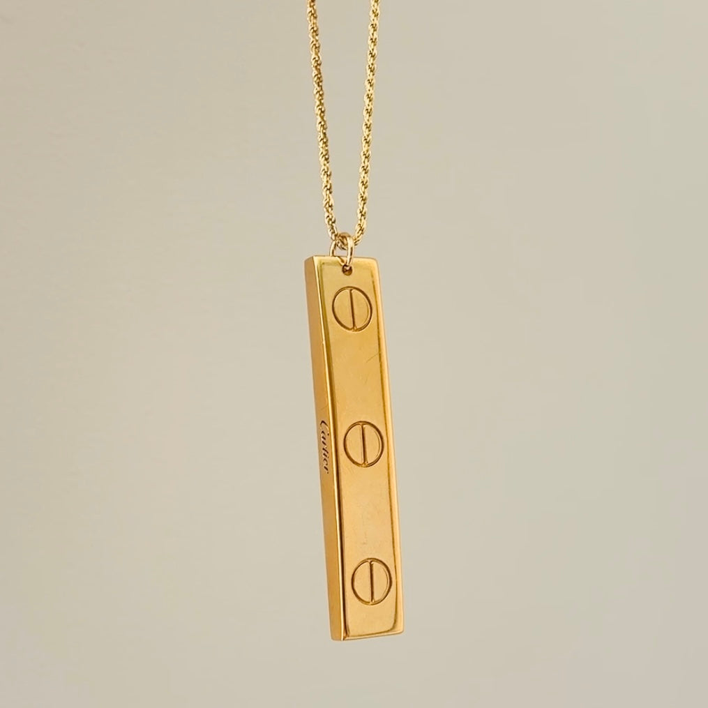 Authentic repurposed Cartier love necklace