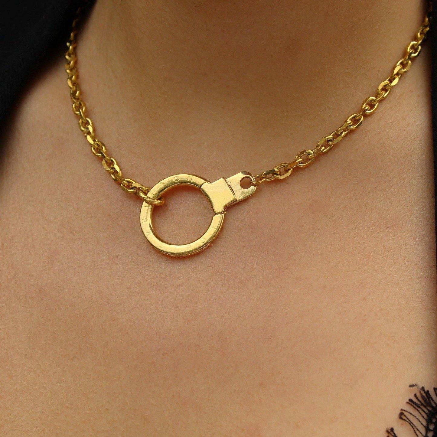 Authentic Louis Vuitton Ring- Reworked Necklace