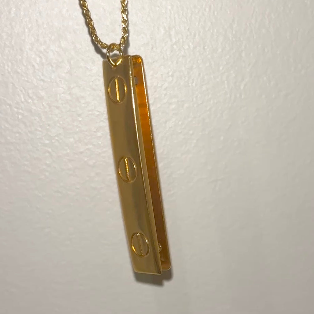 Authentic repurposed Cartier love necklace