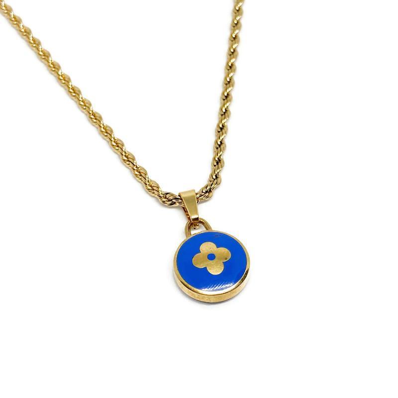 Authentic Louis Vuitton Blue Pendant Pastilles