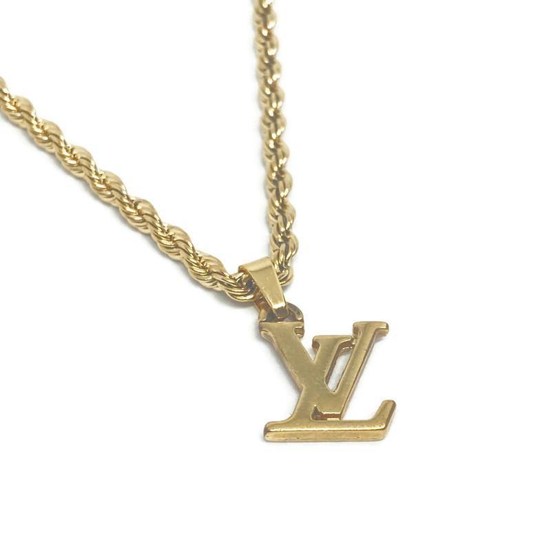 Authentic Louis Vuitton Pendant Logo Reworked Pendant