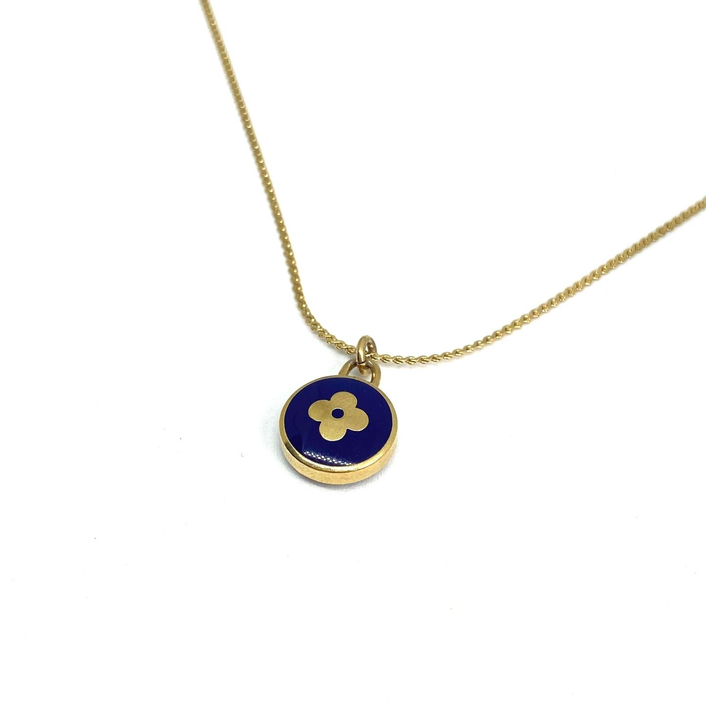 Authentic Louis Vuitton Dark Blue Pendant Pastilles