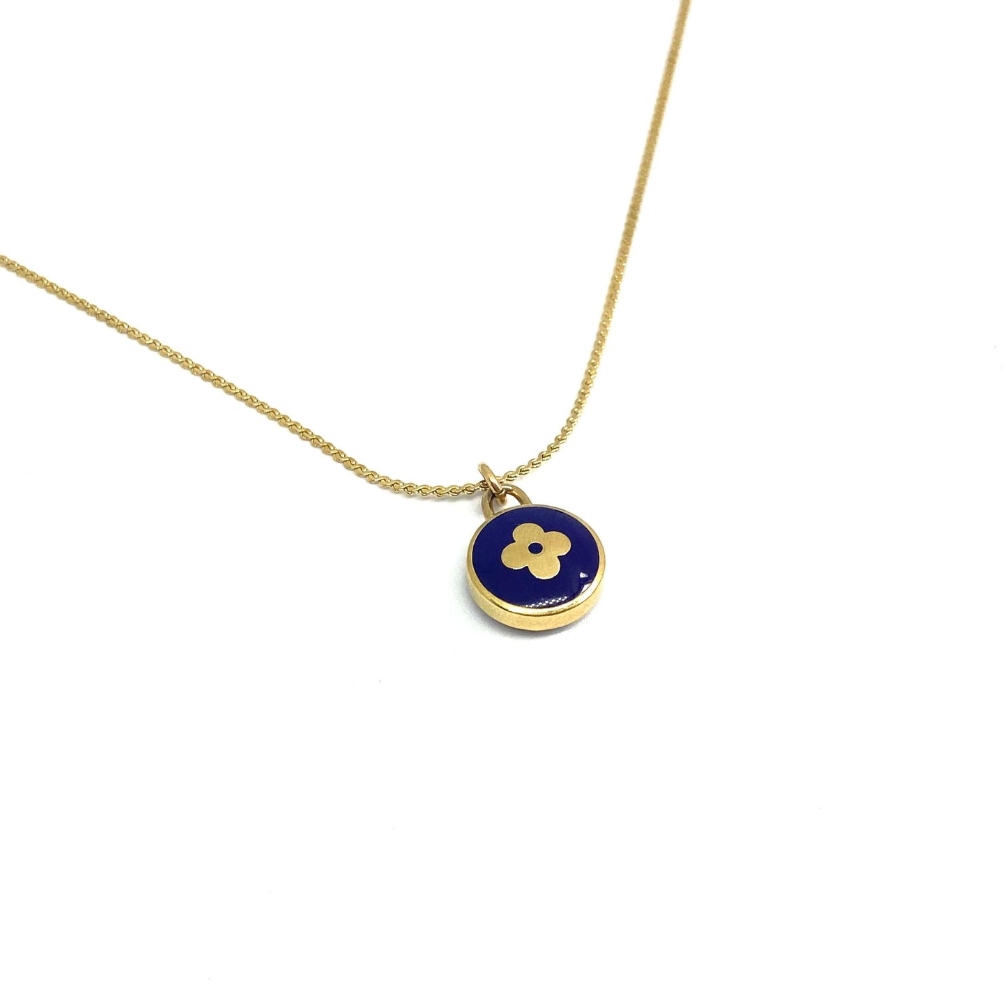 Authentic Louis Vuitton Dark Blue Pendant Pastilles