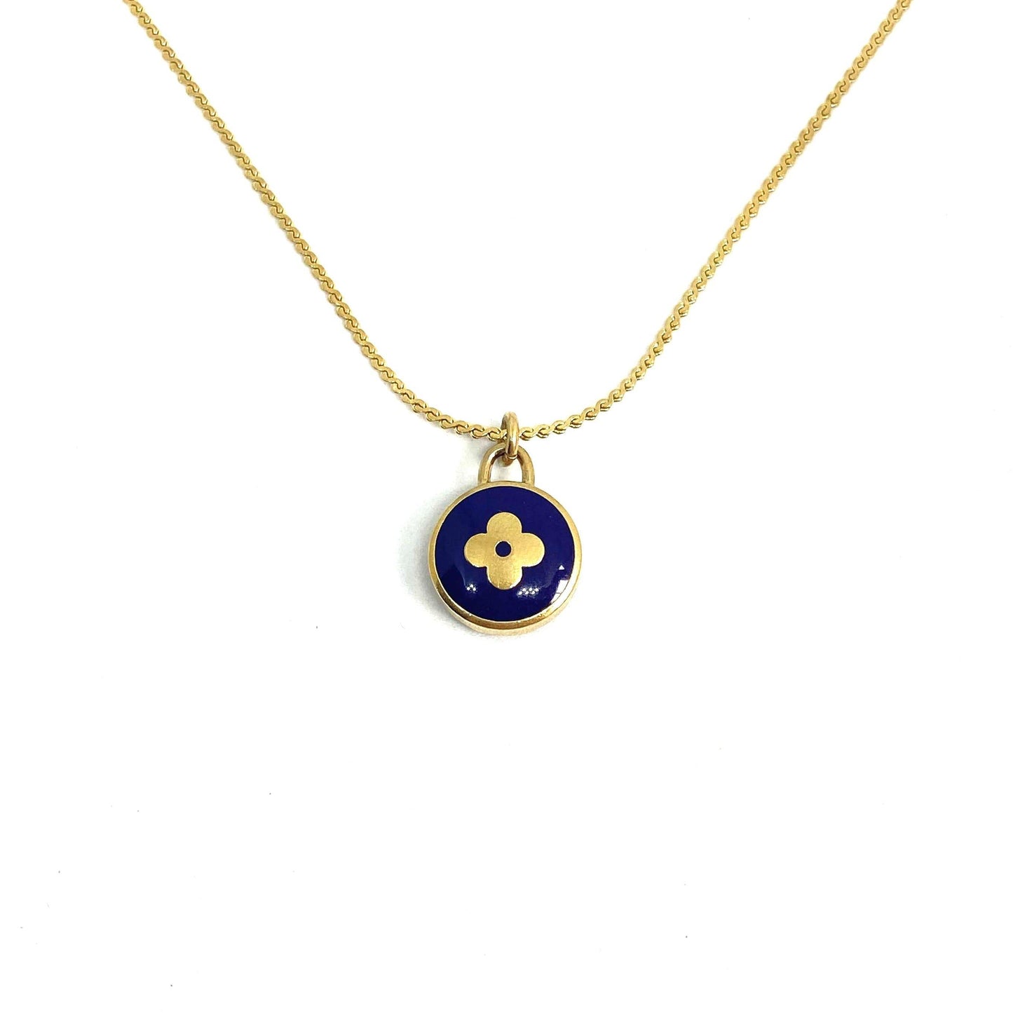Authentic Louis Vuitton Dark Blue Pendant Pastilles