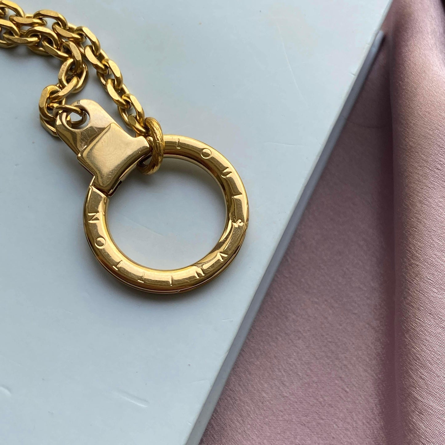 Authentic Louis Vuitton Ring- Reworked Necklace