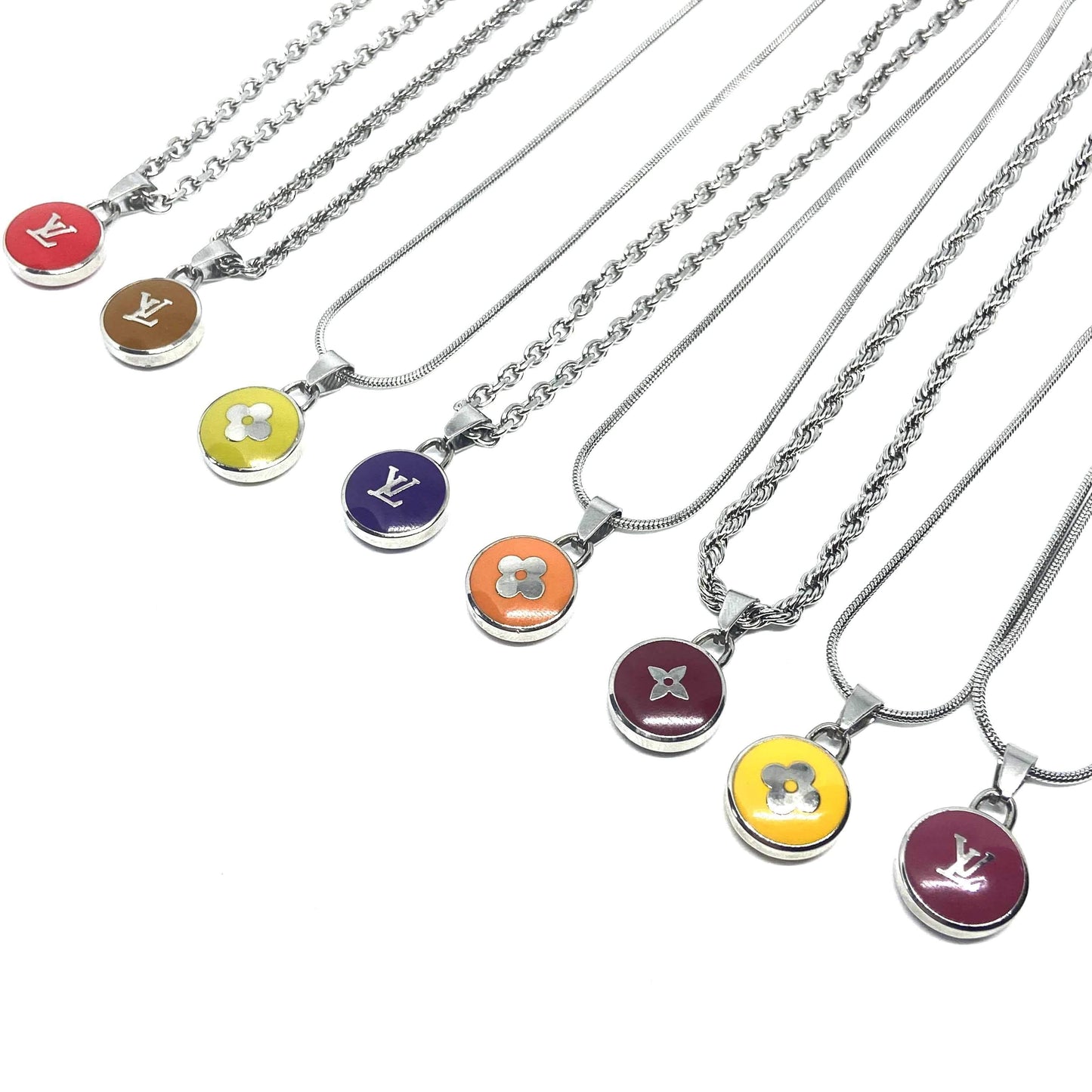 Authentic Louis Vuitton Pendant Reworked Necklace
