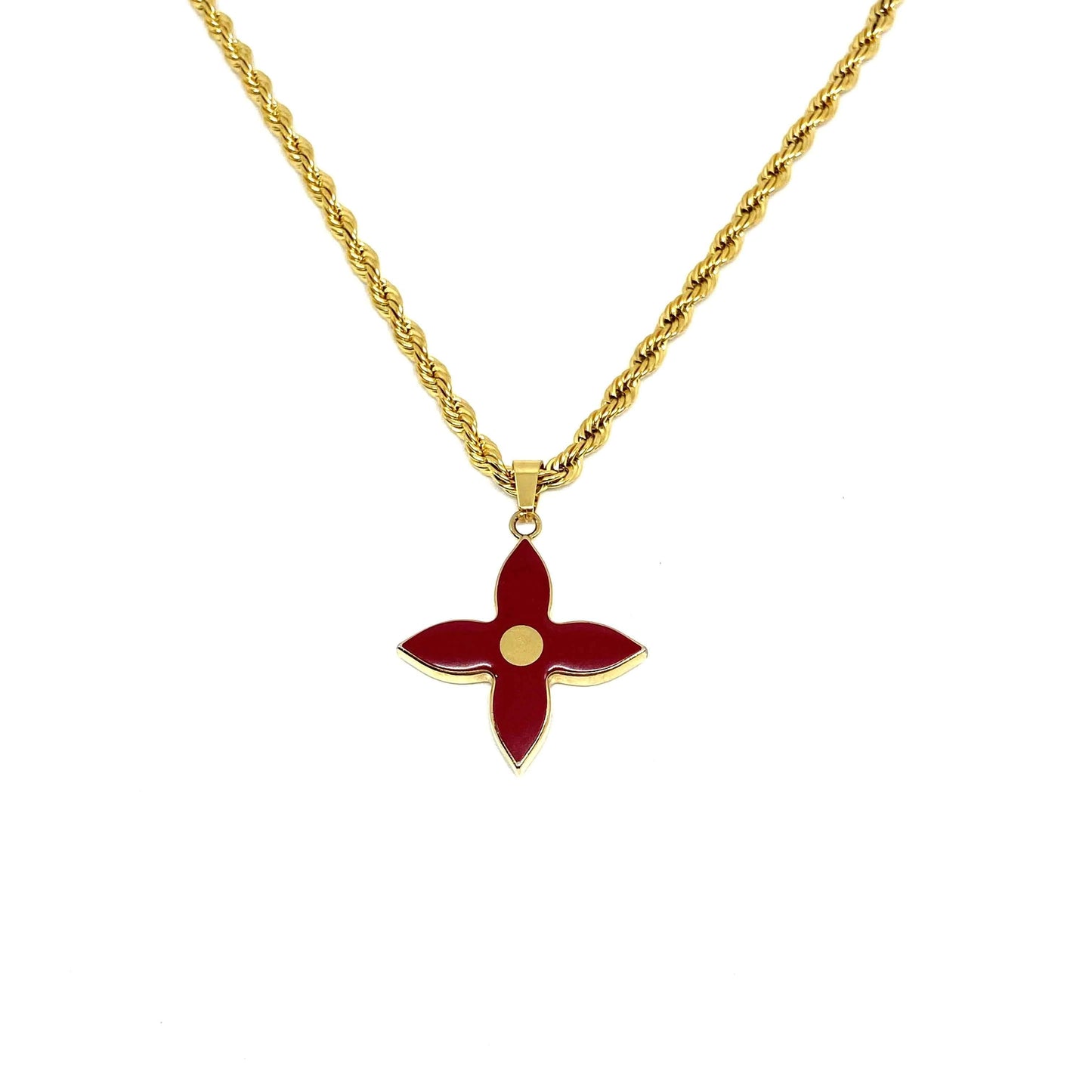 Authentic Louis Vuitton Pendant Red- Necklace