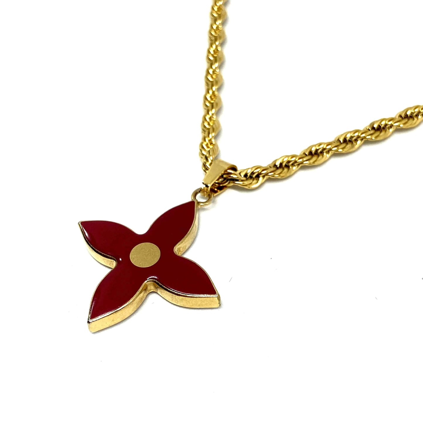 Authentic Louis Vuitton Pendant Red- Necklace