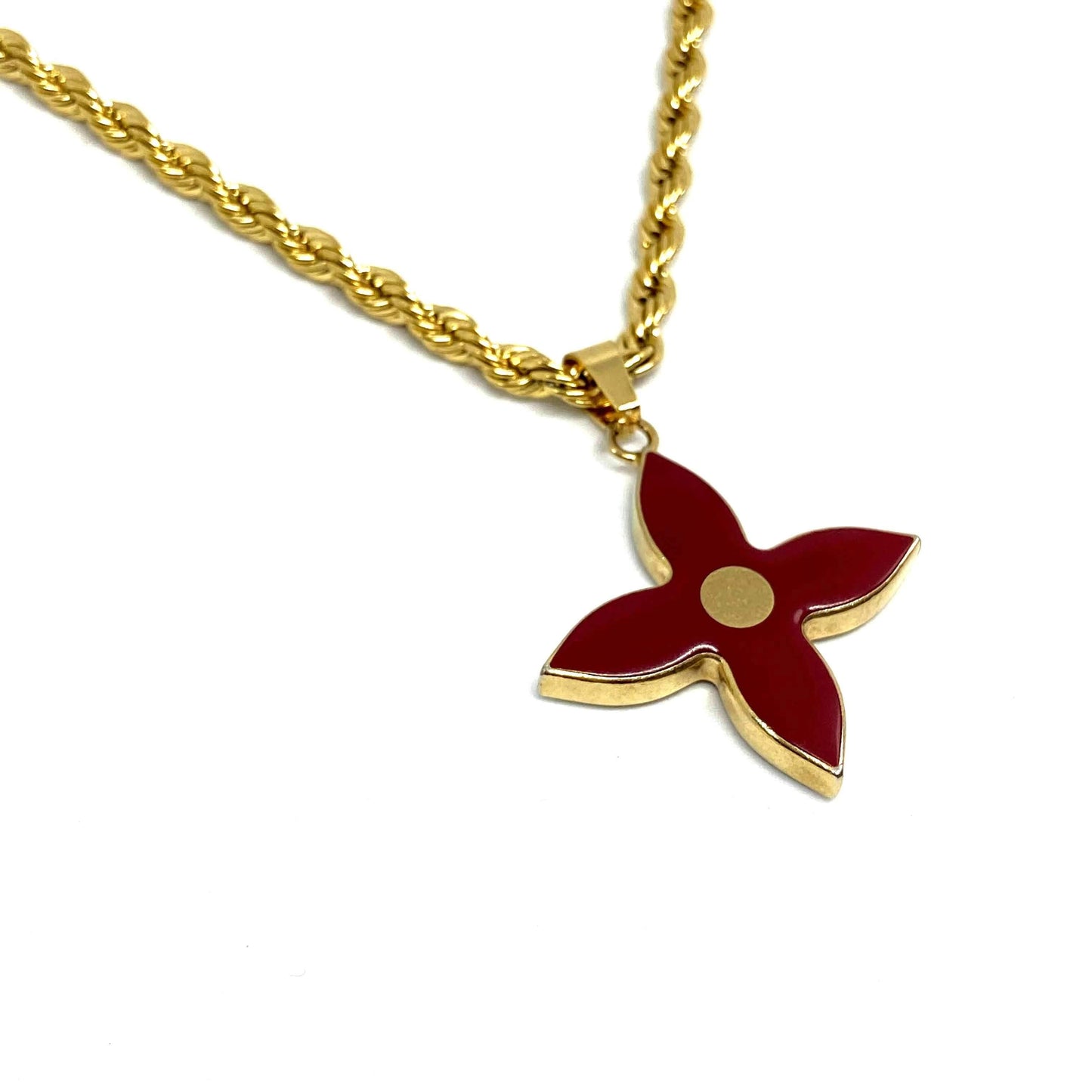 Authentic Louis Vuitton Pendant Red- Necklace