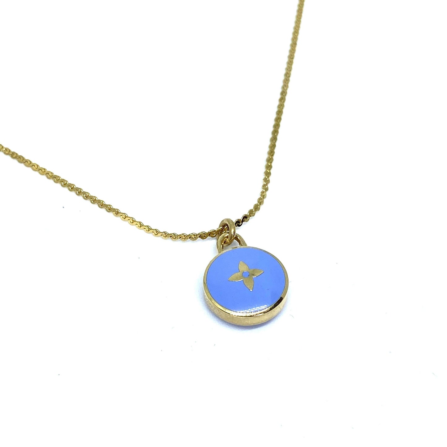Authentic Louis Vuitton Blue Pendant Pastilles