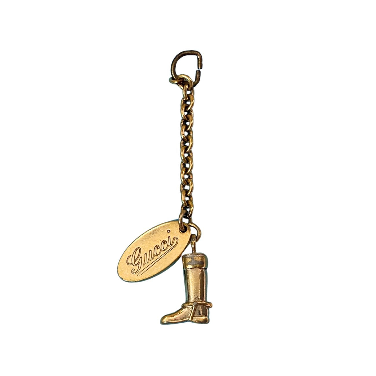 Authentic Gucci Pendant Tag Repurposed Necklace