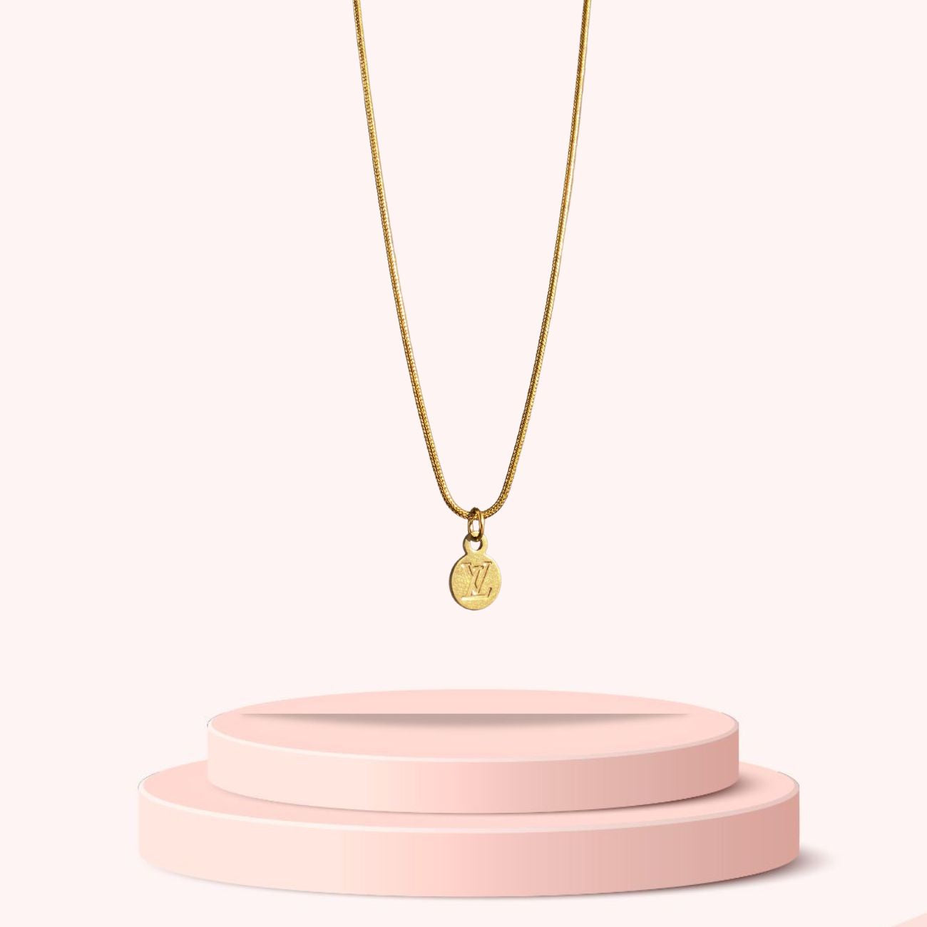 Authentic Louis Vuitton Mini Pendant - Reworked Necklace