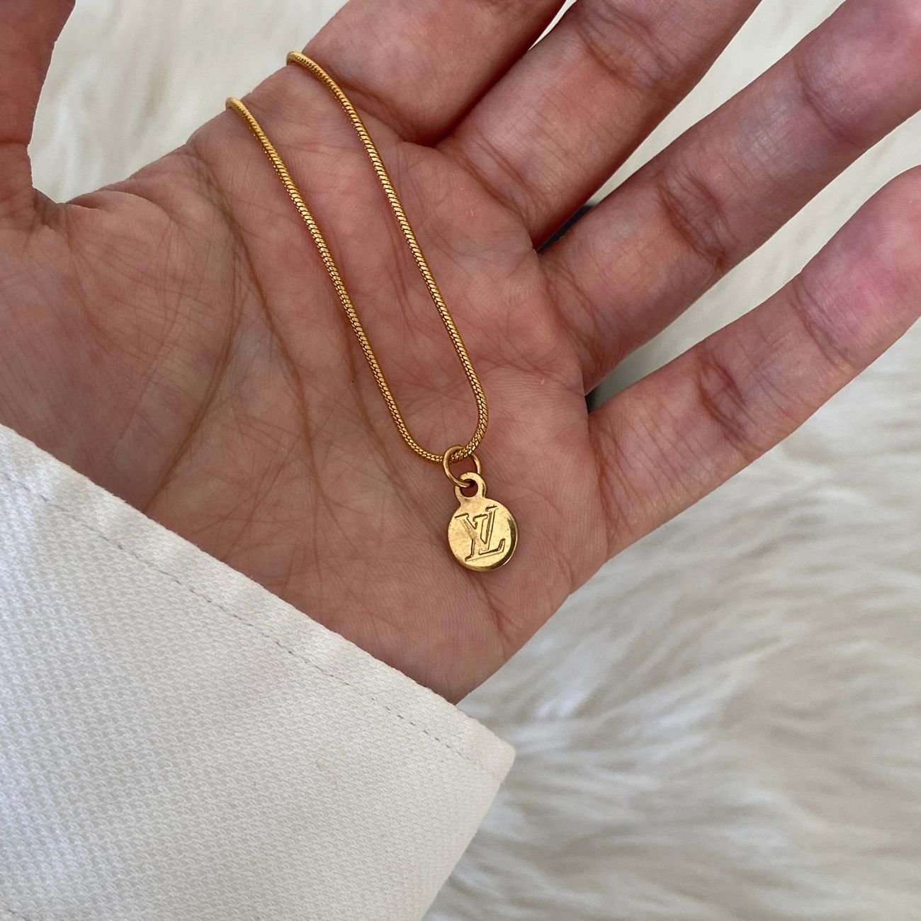 Authentic Louis Vuitton Mini Pendant - Reworked Necklace