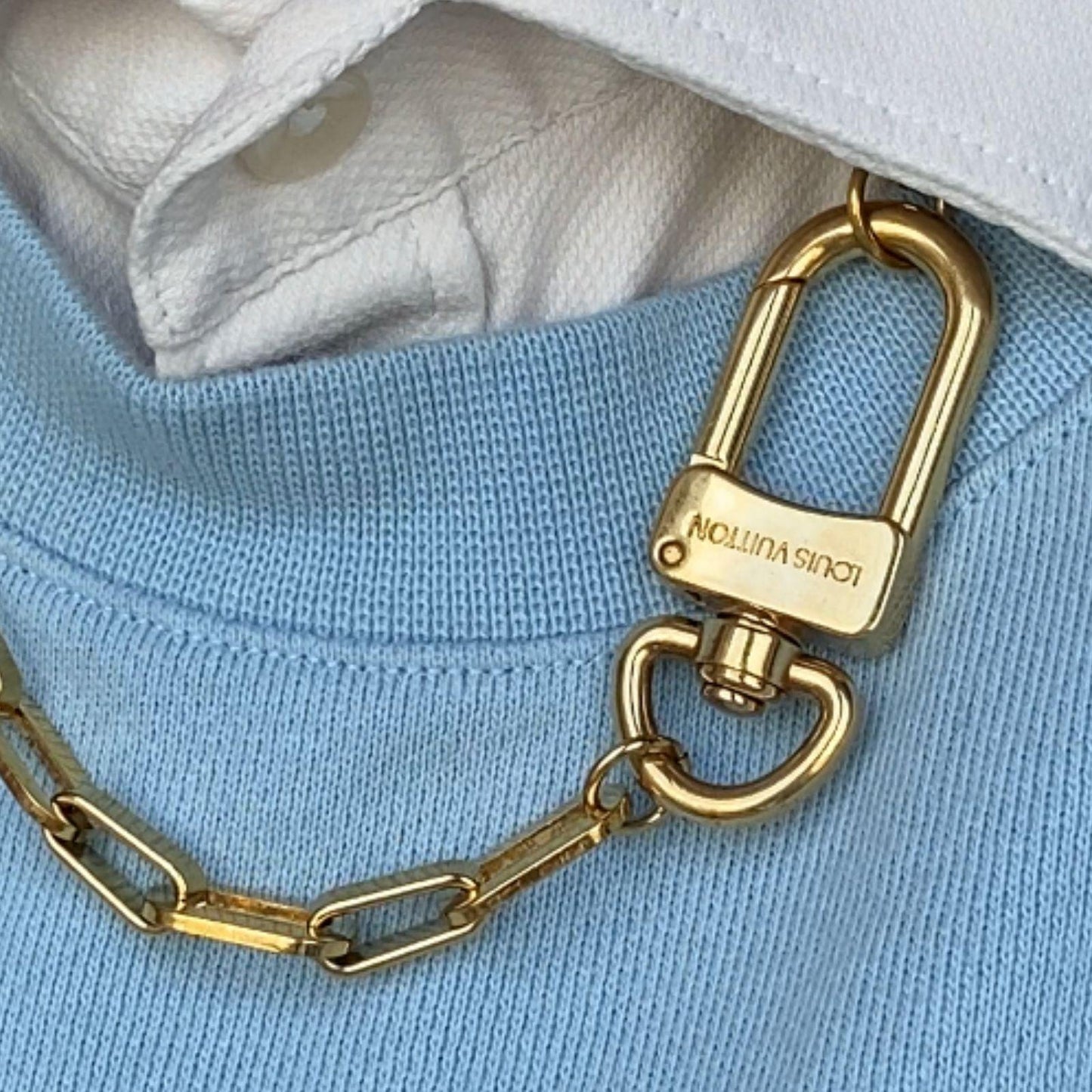 Authentic Louis Vuitton Clasp- Reworked Necklace