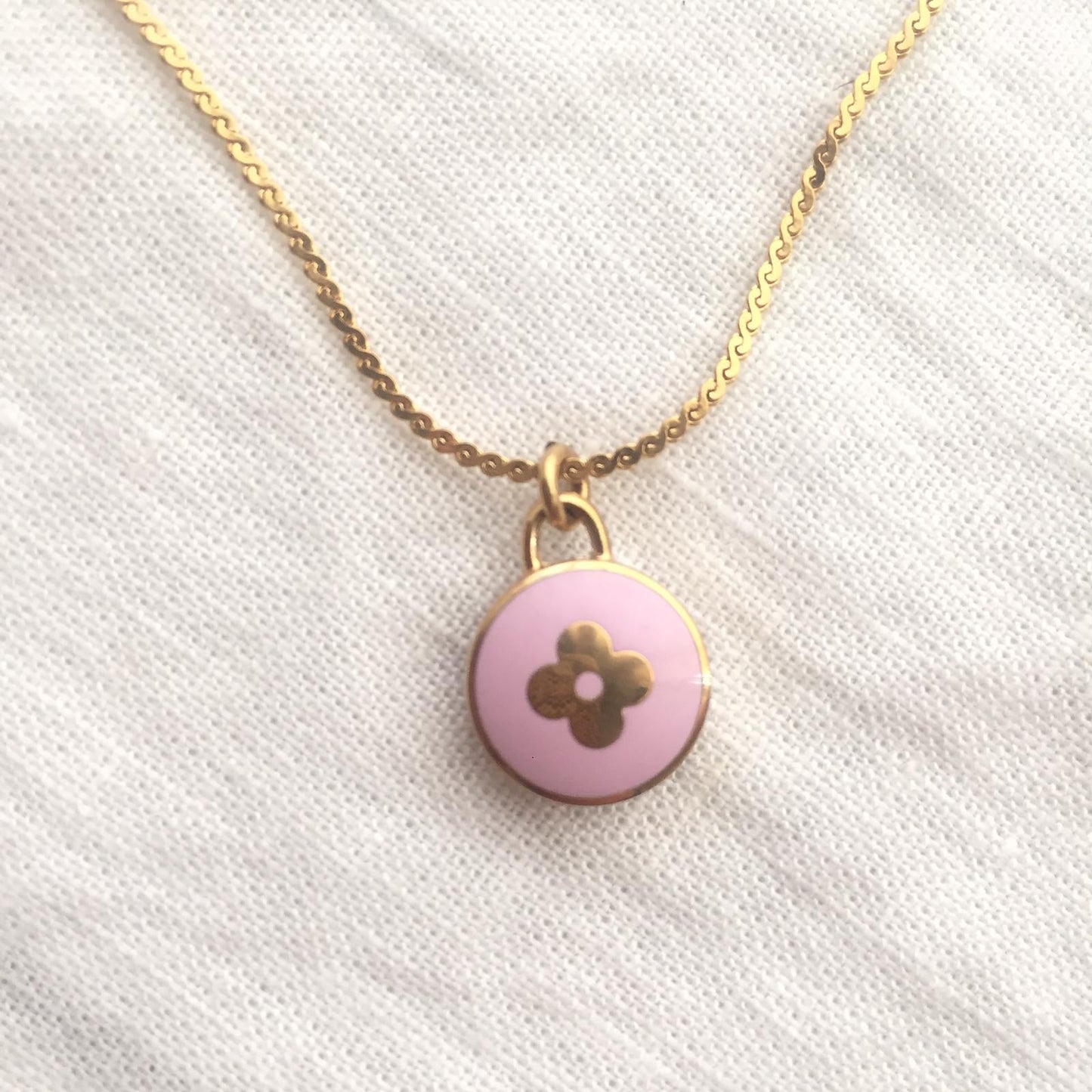 Authentic Louis Vuitton Purple Pendant- Necklace