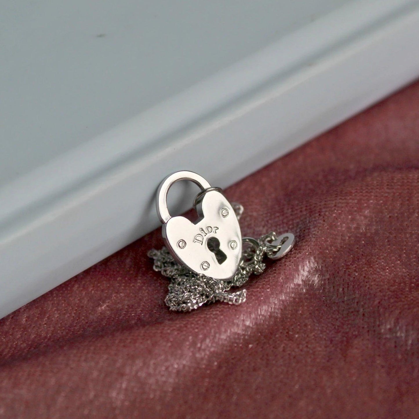 Authentic Dior Pendant Heart Pendant- Reworked Necklace