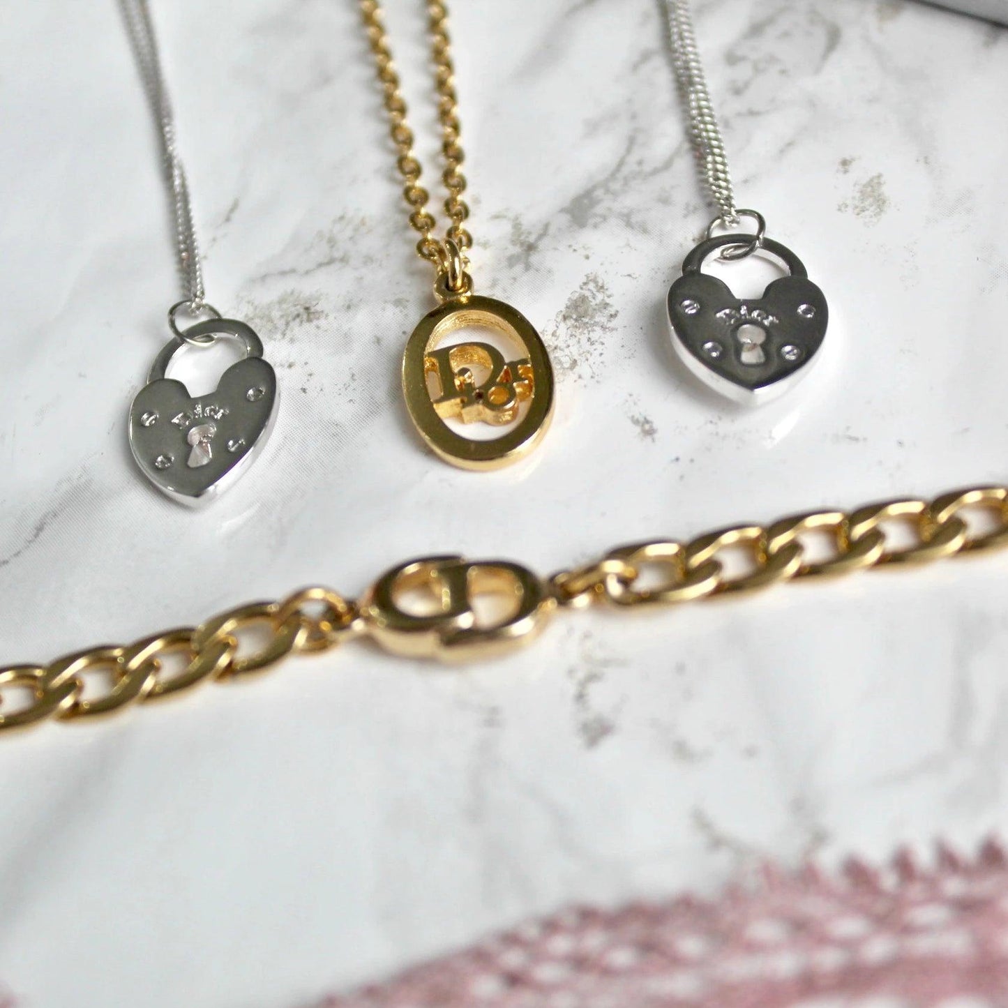 Authentic Dior Pendant- Reworked Choker