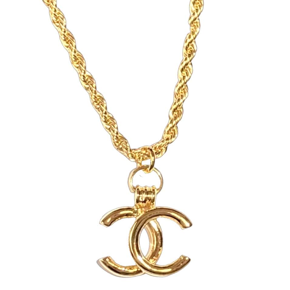 Vintage CC Pendant Necklace