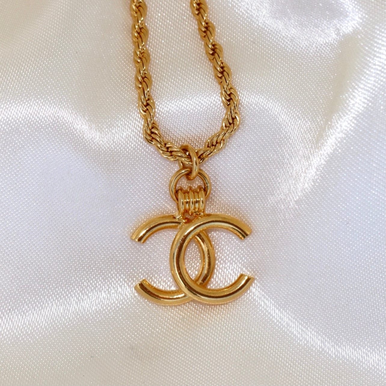 Vintage CC Pendant Necklace