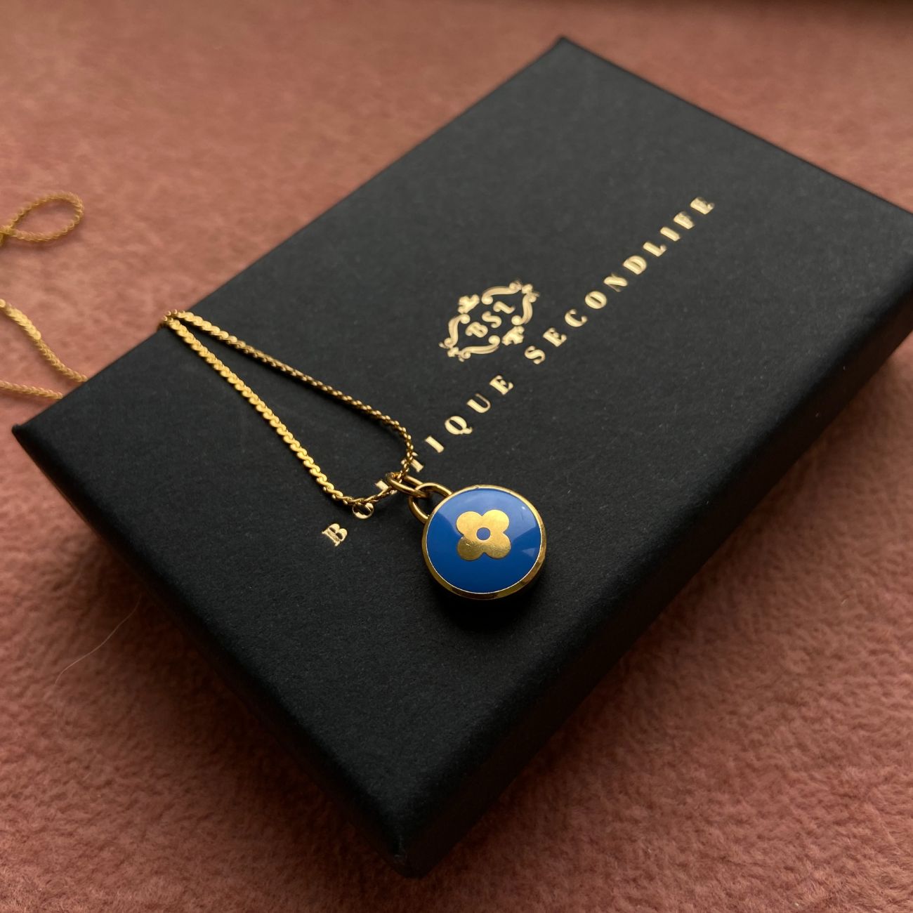 Authentic Louis Vuitton Blue Pendant Pastilles