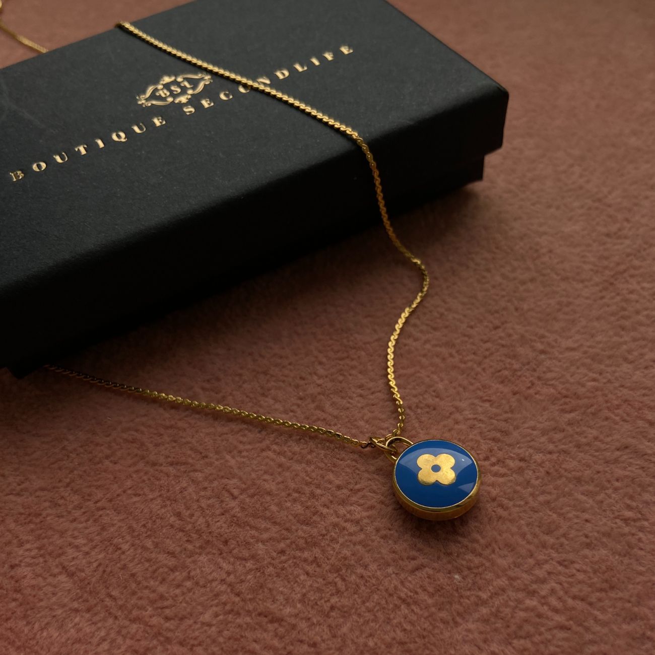 Authentic Louis Vuitton Blue Pendant Pastilles