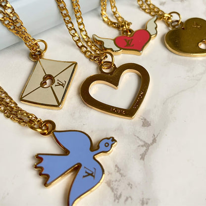 Authentic Louis Vuitton Love Wings Pendant- Reworked Necklaces