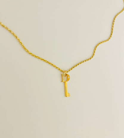 Authentic repurposed Dior key necklace