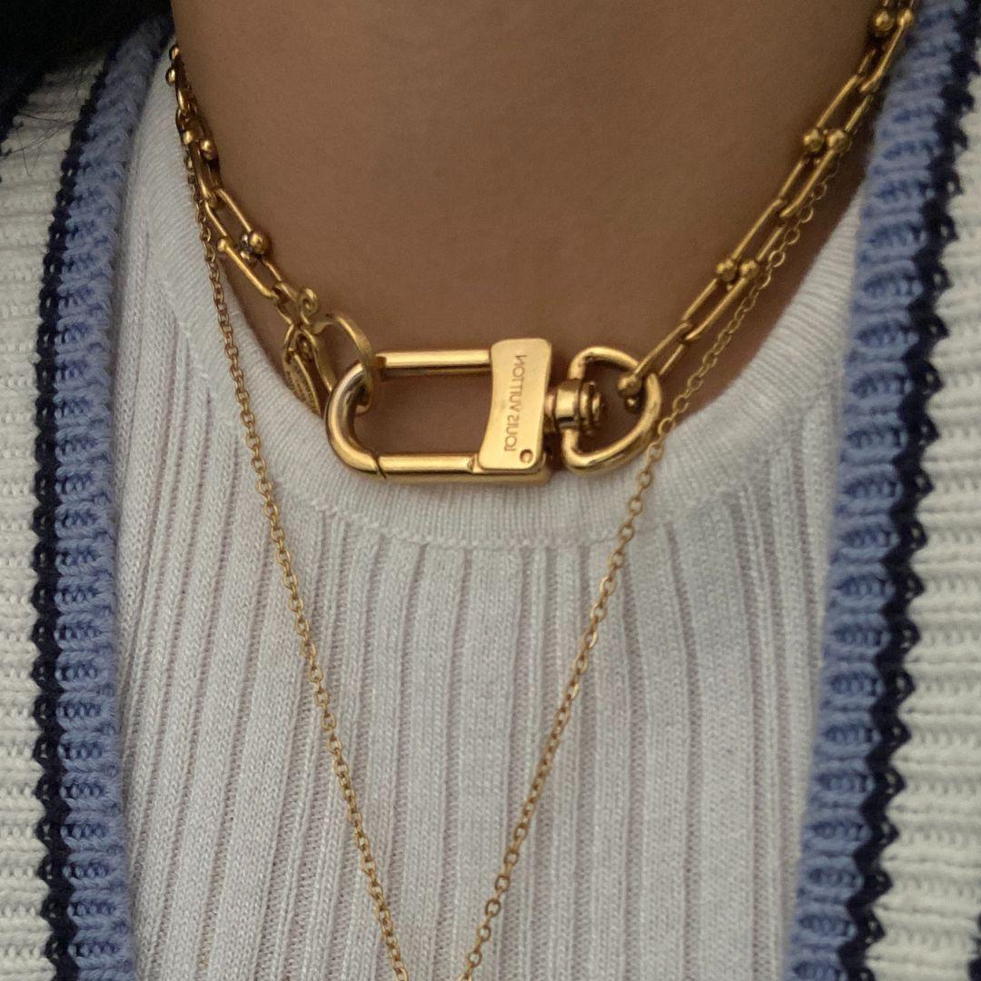 Authentic Louis Vuitton Charm Clasp - Reworked Necklace