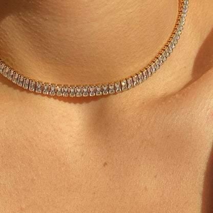 Diamante Square Choker