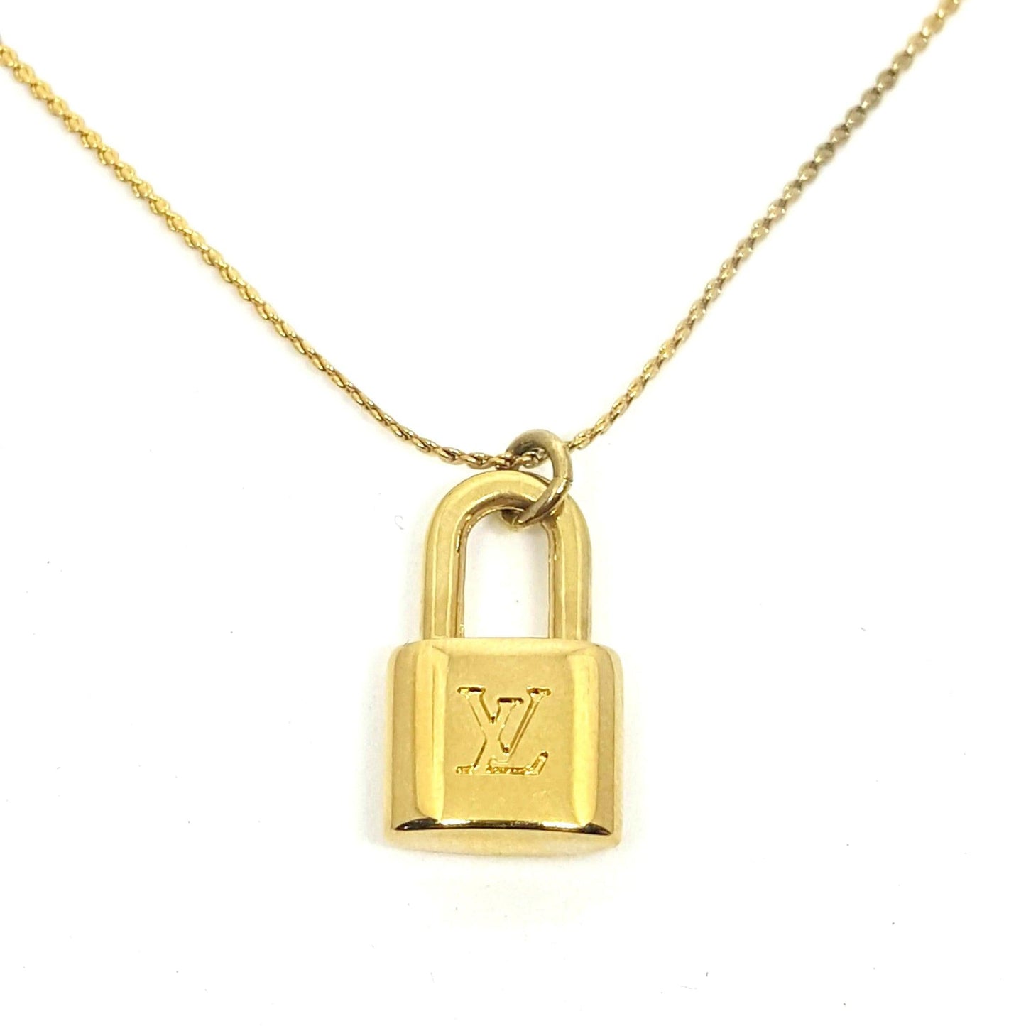 Authentic Louis Vuitton Mini Lock - Repurposed Necklace